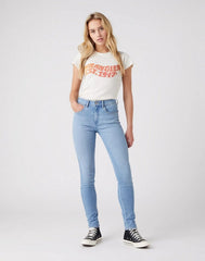 WRANGLER HIGH RISE SKINNY DAMSKIE SPODNIE JEANSOWE FORKEEPS W27HXRW18 112319156