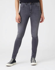 WRANGLER HIGH RISE SKINNY DAMSKIE SPODNIE JEANSOWE SOFT SMOKE W27HZJ29U 112144779