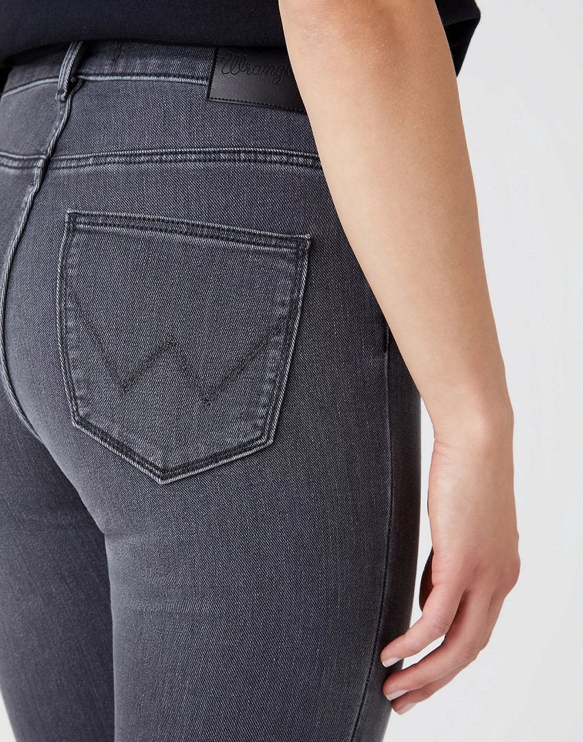 WRANGLER HIGH RISE SKINNY DAMSKIE SPODNIE JEANSOWE SOFT SMOKE W27HZJ29U 112144779