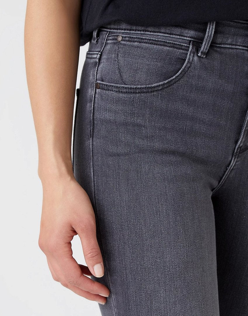 WRANGLER HIGH RISE SKINNY DAMSKIE SPODNIE JEANSOWE SOFT SMOKE W27HZJ29U 112144779