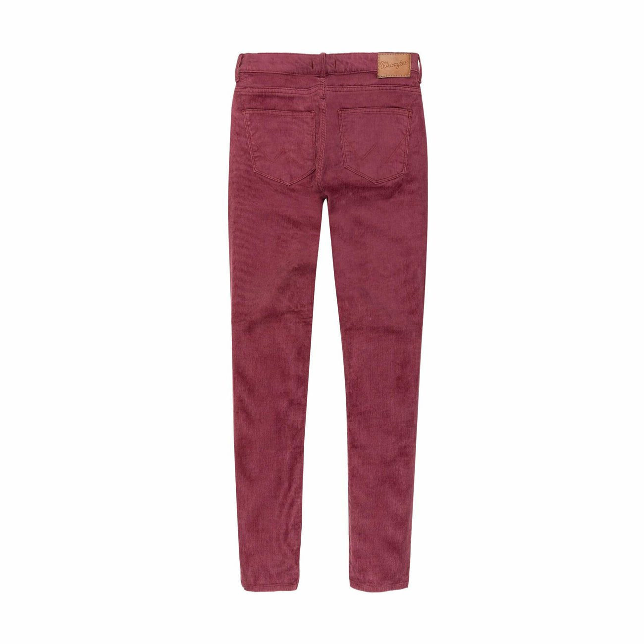 WRANGLER HIGH RISE SKINNY DAMSKIE SPODNIE SZTRUKSOWE SZTRUKS AMARANTH W27HWLP36 112141271