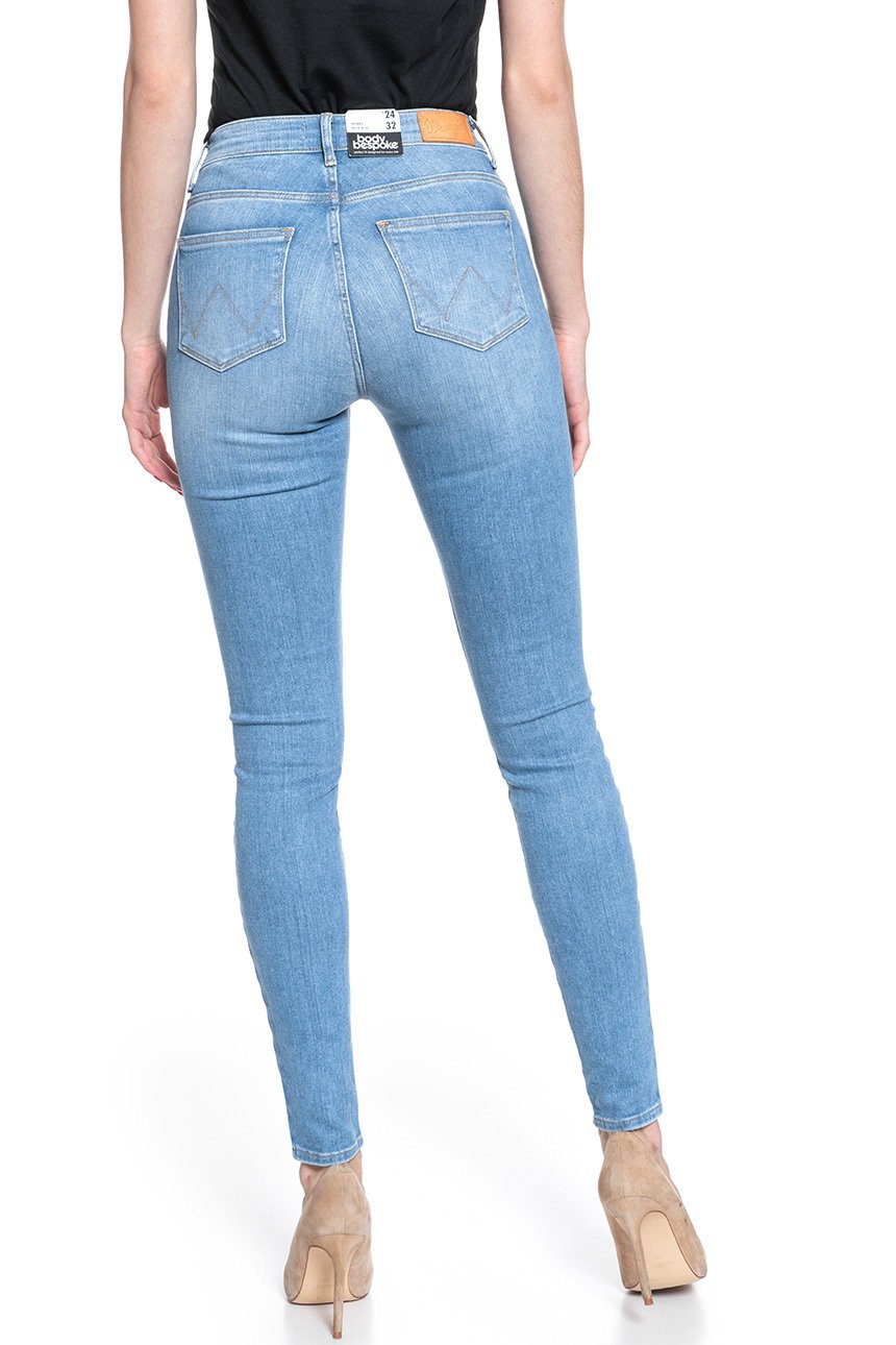 WRANGLER HIGH RISE SKINNY INDIGO BEACHES W27HGU241 112128082
