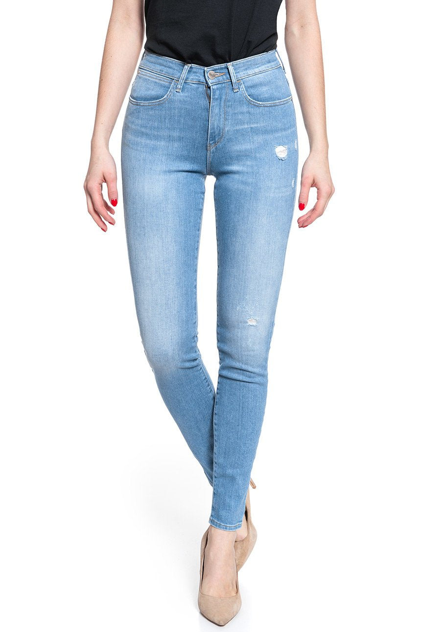 WRANGLER HIGH RISE SKINNY INDIGO BEACHES W27HGU241 112128082