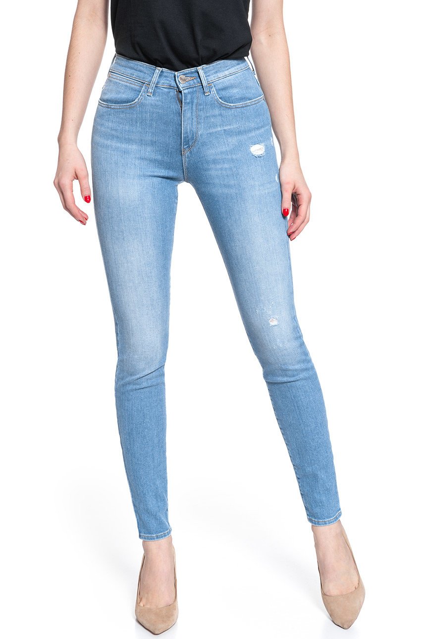 WRANGLER HIGH RISE SKINNY INDIGO BEACHES W27HGU241 112128082