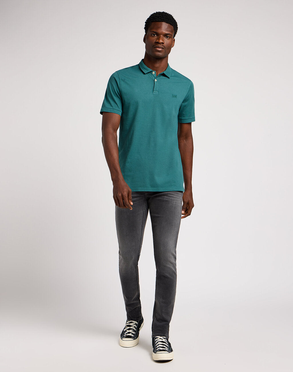 WRANGLER JERSEY POLO MĘSKA KOSZULKA POLO POLÓWKA EVERGREEN 112349966 LM36017019