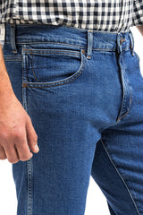 Męskie Spodnie Wrangler Larston Jeansowe Cool Blue W18SKT32Q 112145868