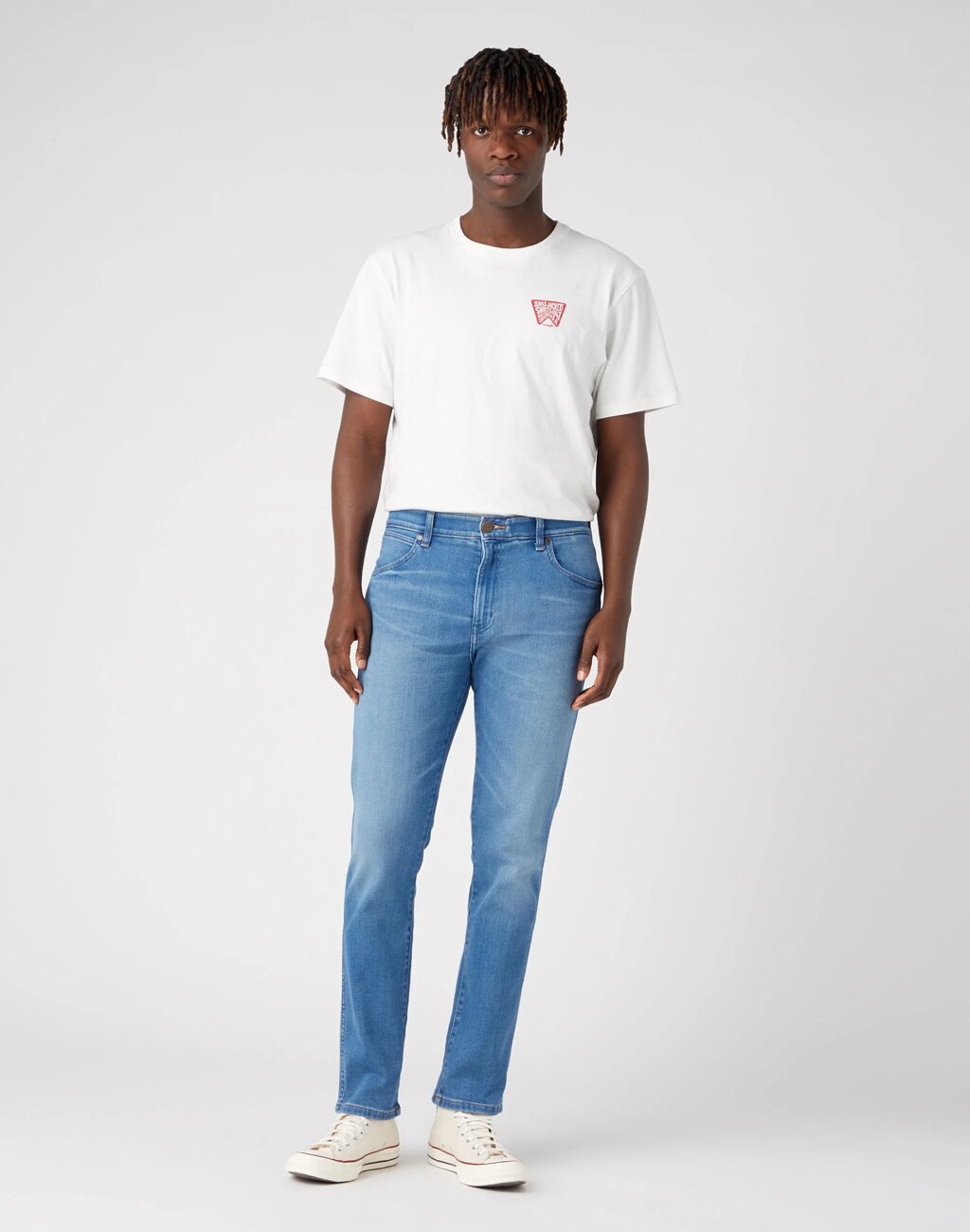 WRANGLER LARSTON MĘSKIE SPODNIE JEANSOWE COSMIC W18SMJ347