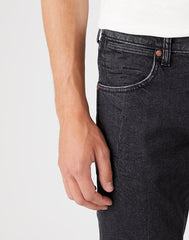 WRANGLER LARSTON MĘSKIE SPODNIE JEANSOWE JEANS DŻINSY BLACK LIGHTNING W18S8930A 112145861