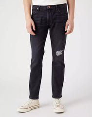 WRANGLER LARSTON MĘSKIE SPODNIE JEANSOWE JEANSY AUTHENTIC BLACK W18S8912V 112324512
