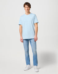 Wrangler Larston Męskie Spodnie Jeansowe Clever Blue W112352836