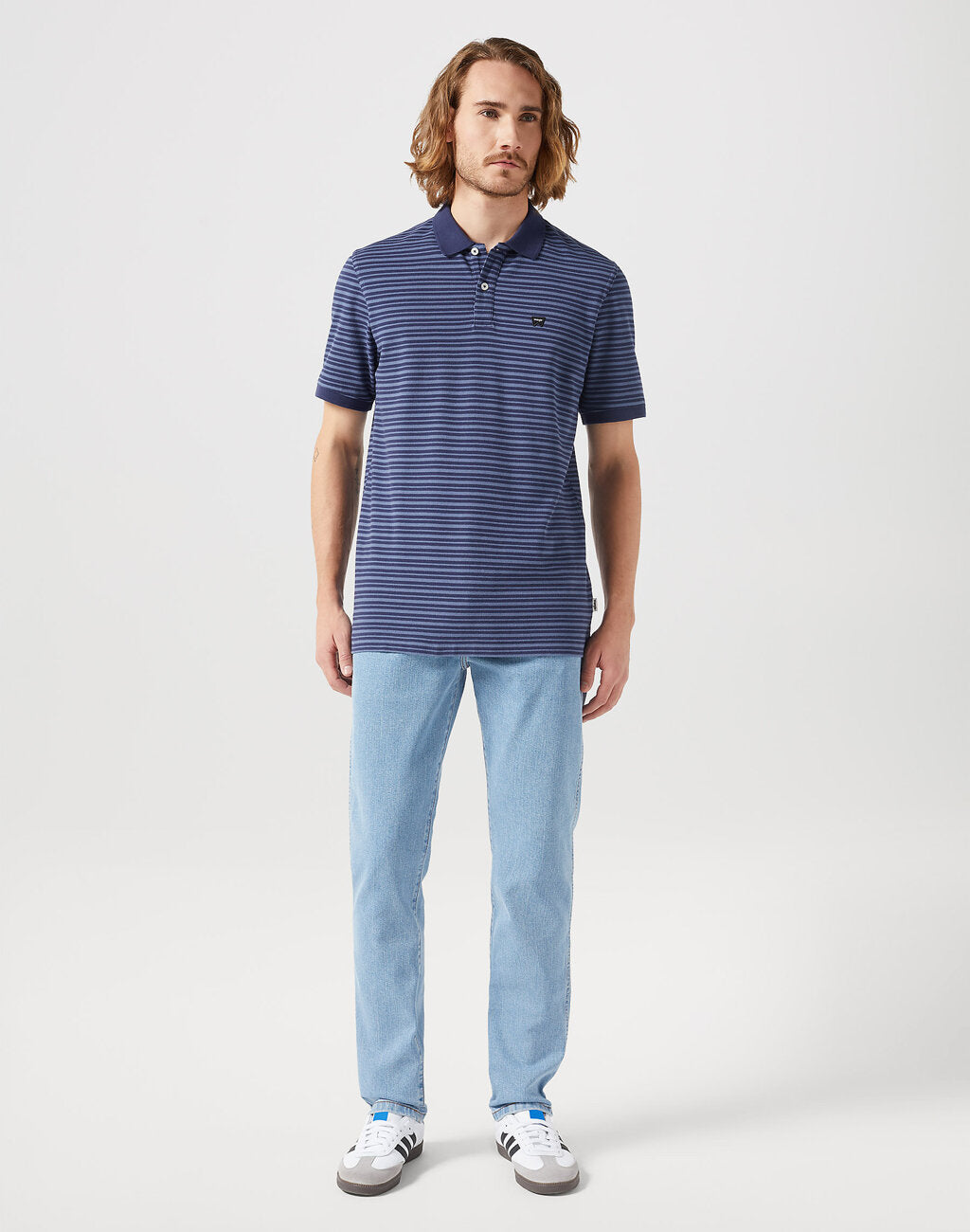 WRANGLER LARSTON MĘSKIE SPODNIE JEANSOWE JEANSY DŻINSY GOOD VIBES 112350666 W18S016839