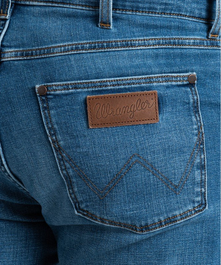 WRANGLER LARSTON MĘSKIE SPODNIE JEANSOWE JEANSY SOFTWEAR W18S74Z59 112337509