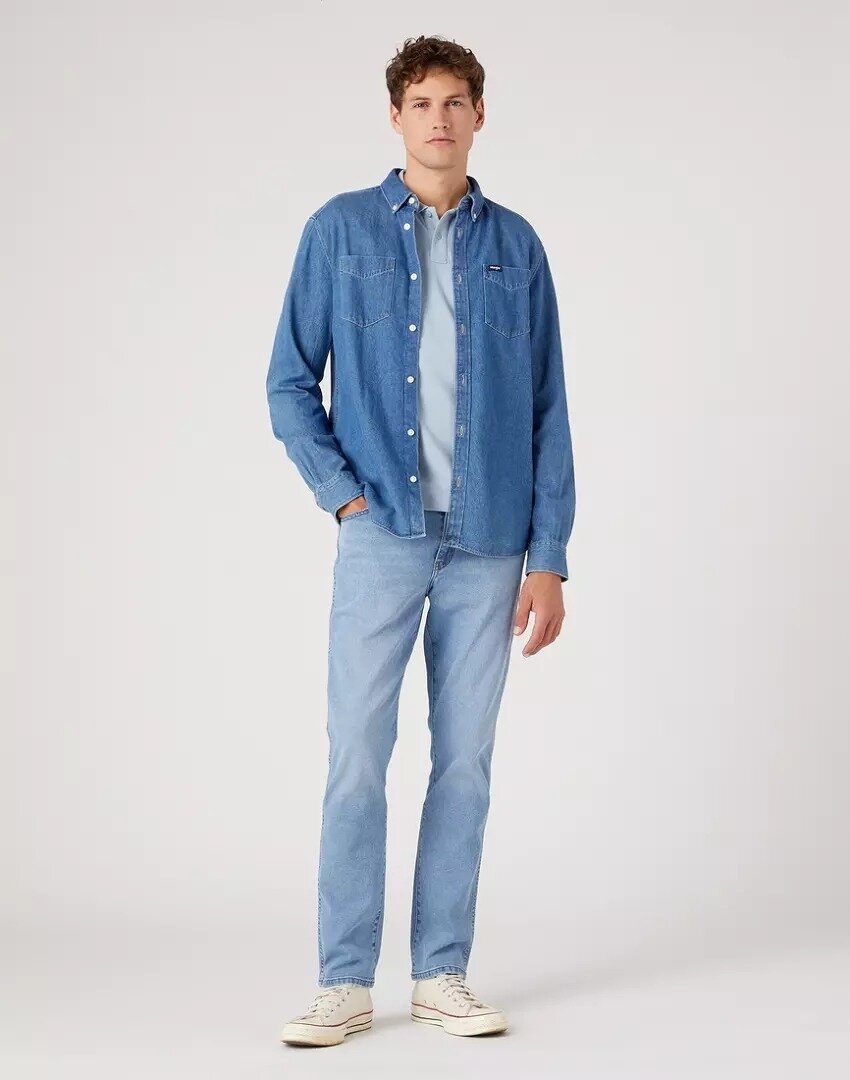 WRANGLER LARSTON MĘSKIE SPODNIE JEANSOWE JEANSY THE GRINGO W18S84Z95 112330753