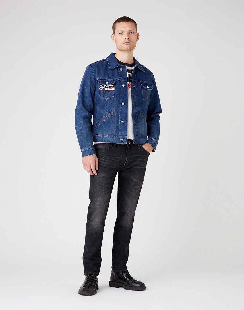 WRANGLER LARSTON MĘSKIE SPODNIE JEANSOWE LEGENDS W18S8966R 112145862