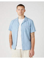 WRANGLER LS 1 PKT SHIRT MĘSKA KOSZULA JEANSOWA LIGHT INDIGO W5D6LOX4E 112146113