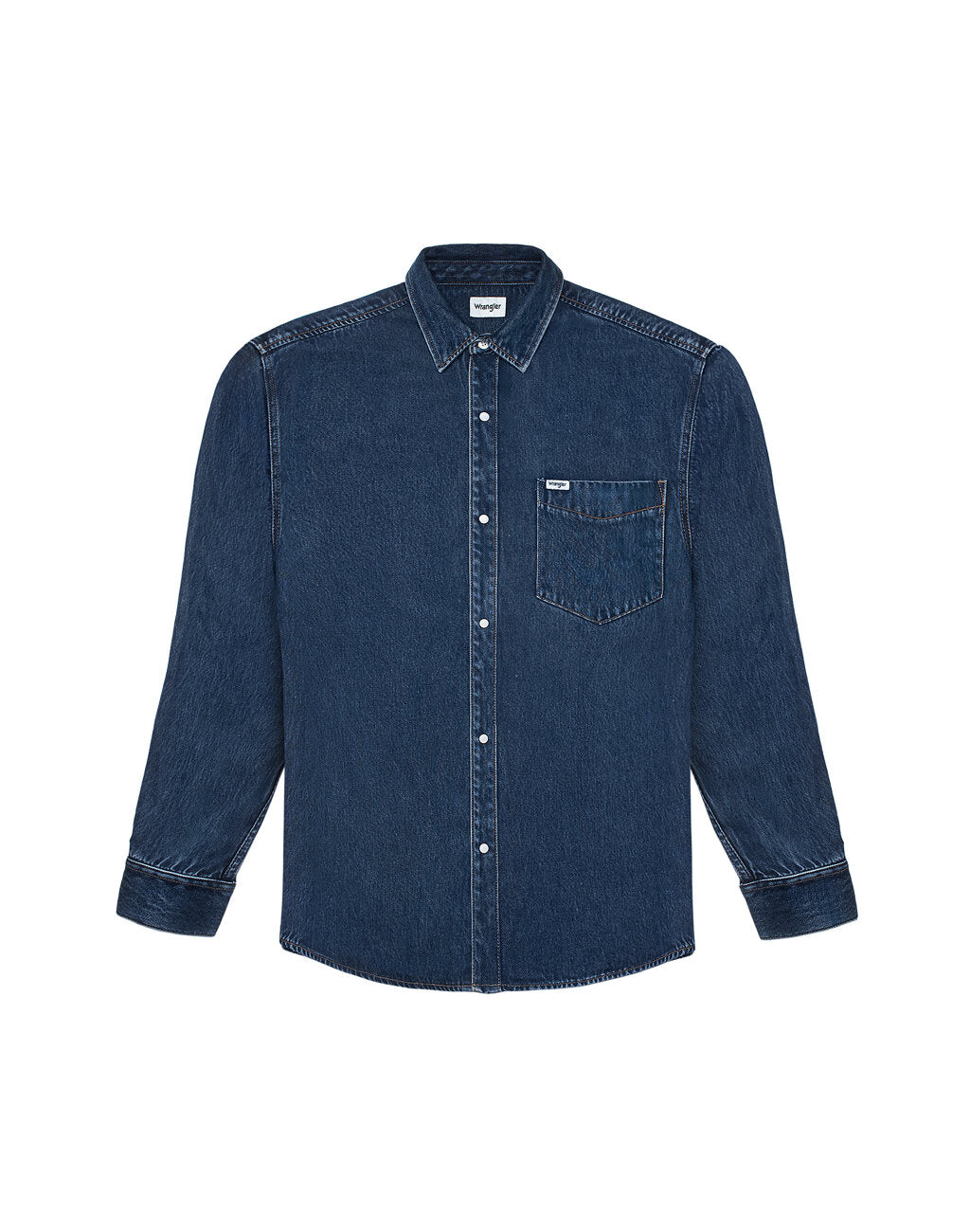 WRANGLER LS 1 PKT SHIRT MĘSKA KOSZULA JEANSOWA WRANGLER DARK STONE 112350576 W5M9015411