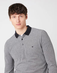 WRANGLER LS REFINED POLO MĘSKA KOSZULKA BLACK W7F9KH100 112131817