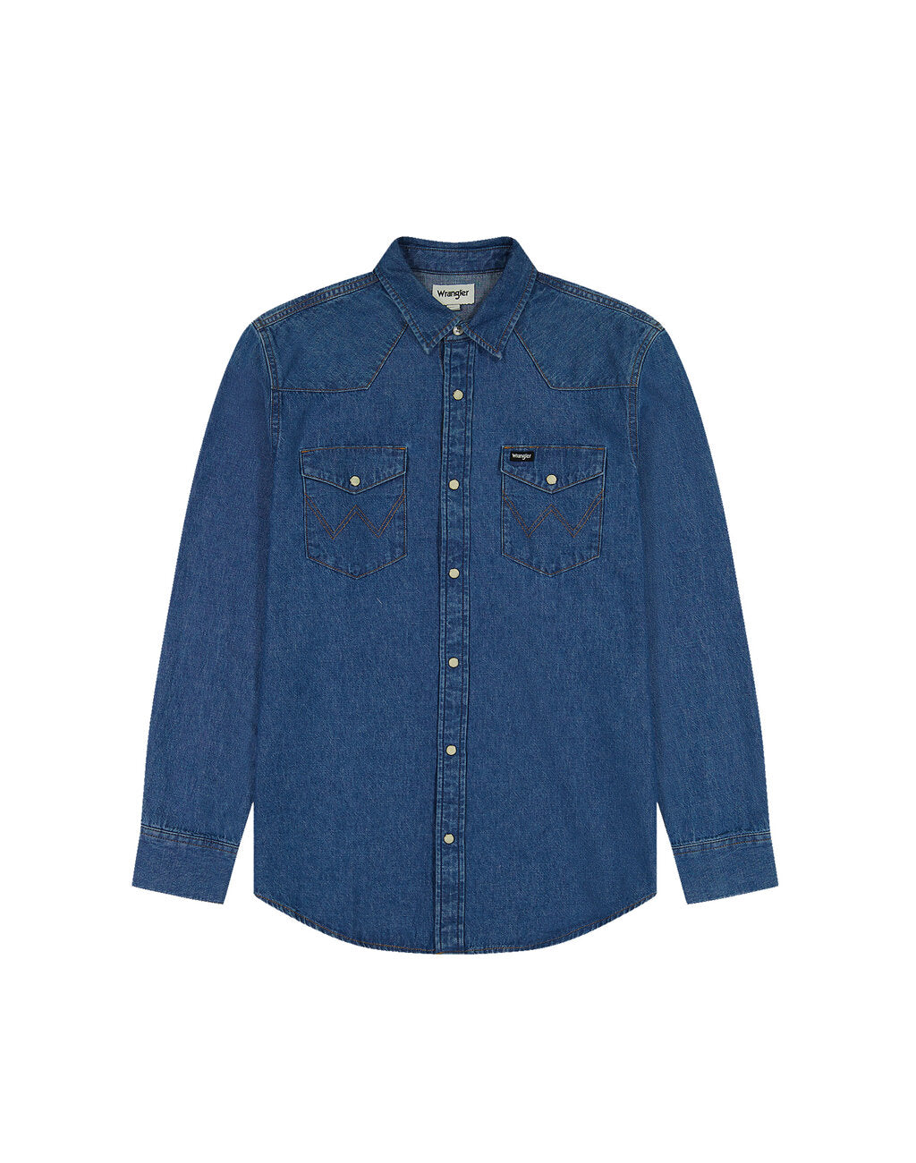 WRANGLER LS WESTERN SHIRT MĘSKA KOSZULA ELEGANCKA BARREL BLUE 112350488 W556015512