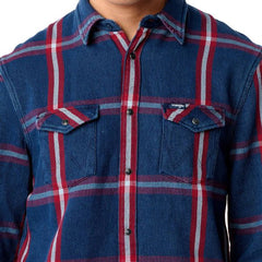 WRANGLER LS WESTERN SHIRT MĘSKA KOSZULA KRATA CRIMSON RED W5A7MTX51 112130082