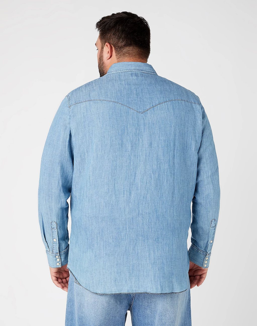 WRANGLER LS WORKSHIRT MĘSKA KOSZULA JEANSOWA LIGHT HEMP W5D1BNH97 112146111