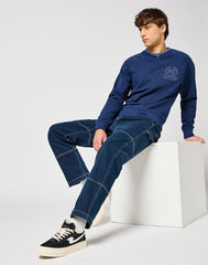 WRANGLER MĘSKA BLUZA CASEY JONES SWEATSHIRT NAVY 112357366 W6J9017358