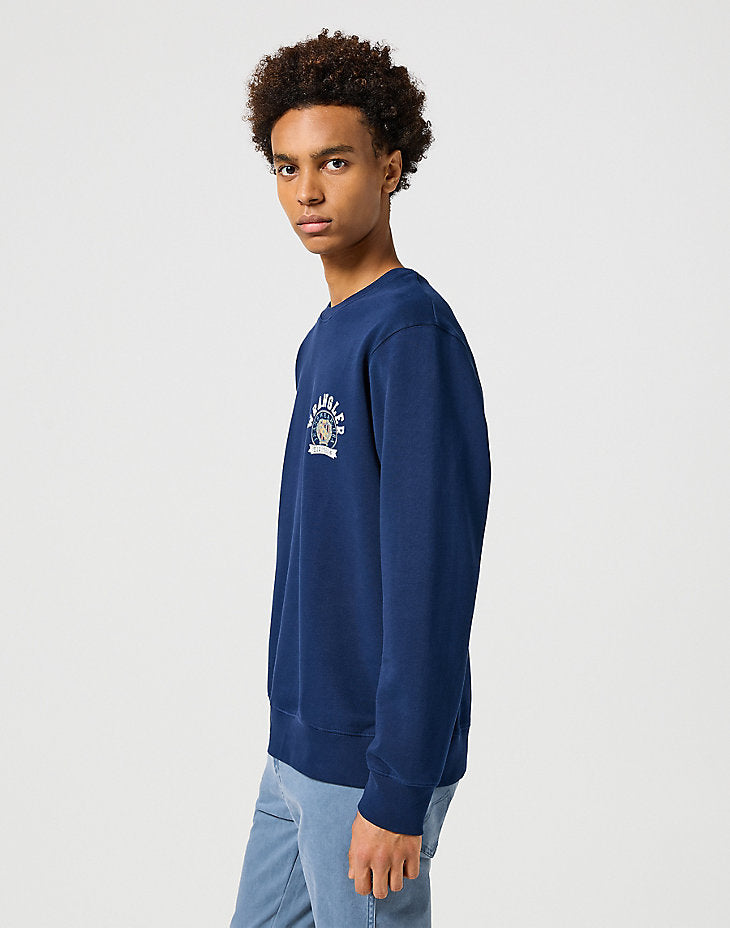 WRANGLER MĘSKA BLUZA CREWNECK SWEATSHIRT NAVY 112357329 W6K0011976