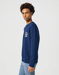 WRANGLER MĘSKA BLUZA CREWNECK SWEATSHIRT NAVY 112357329 W6K0011976