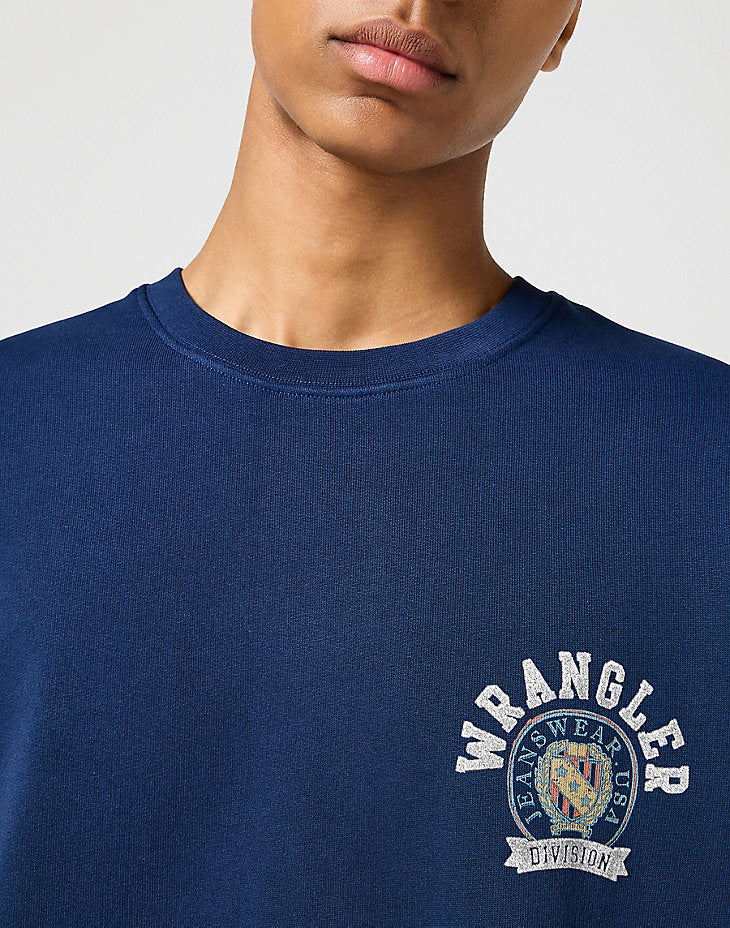 WRANGLER MĘSKA BLUZA CREWNECK SWEATSHIRT NAVY 112357329 W6K0011976
