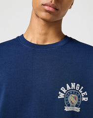 WRANGLER MĘSKA BLUZA CREWNECK SWEATSHIRT NAVY 112357329 W6K0011976