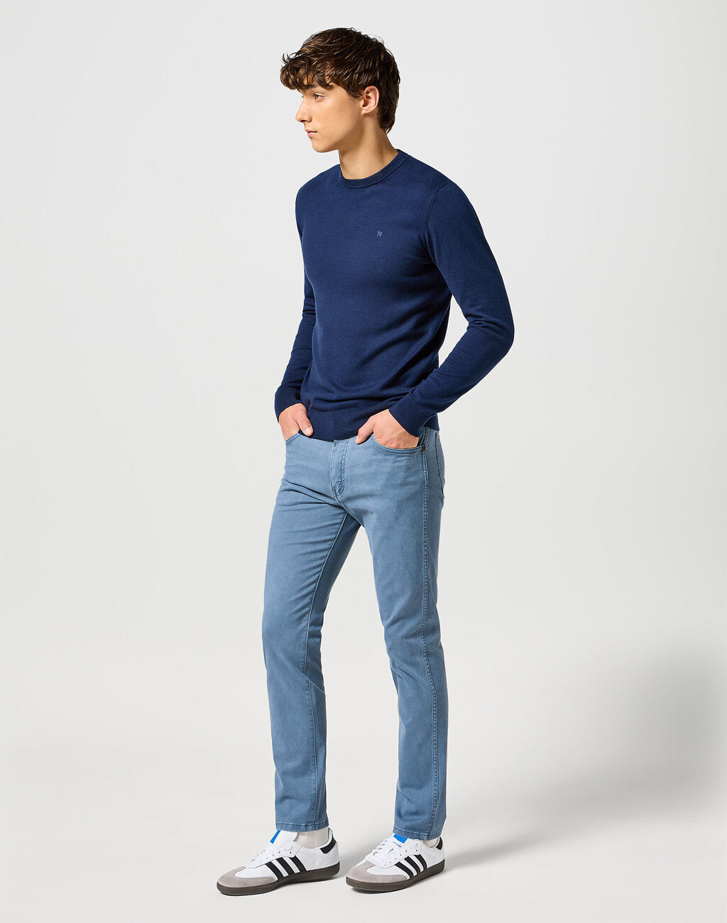 WRANGLER MĘSKA BLUZA KNIT SWEATER NAVY 112357427 W8F2017358
