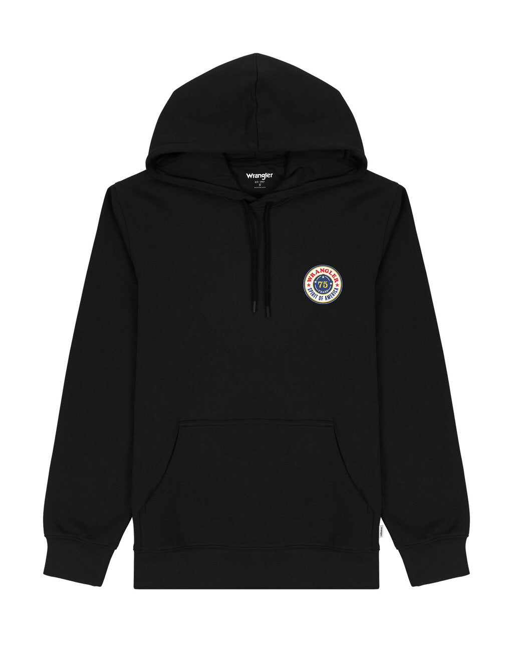 WRANGLER MĘSKA BLUZA LOGO HOODIE FADED WASHED BLACK 112341228 W656018280
