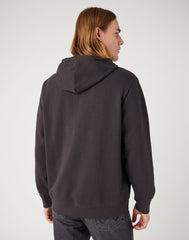 WRANGLER MĘSKA BLUZA LOGO HOODIE FADED WASHED BLACK 112341228 W656018280