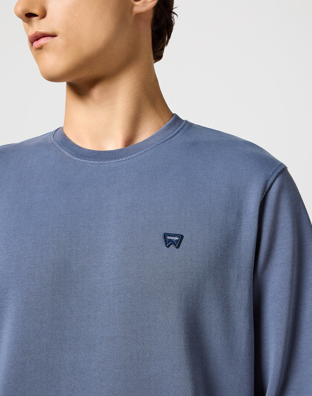 WRANGLER MĘSKA BLUZA SIGN OFF CREW Grisallie 112357335 W6589008823