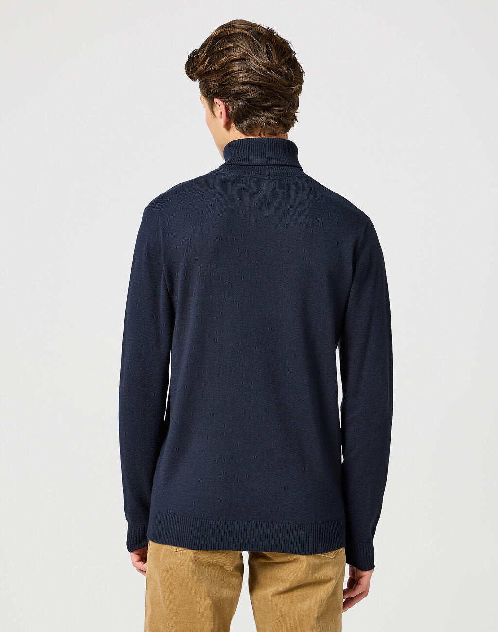 Wrangler Męska Bluza Turtleneck Dark Navy 112357296 W8D8008616