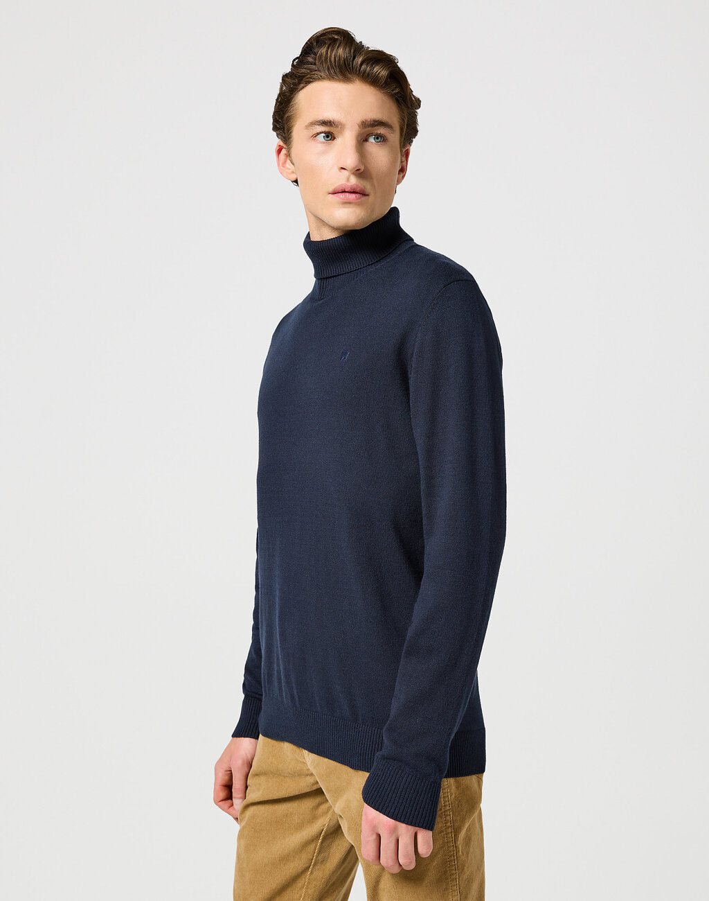 Wrangler Męska Bluza Turtleneck Dark Navy 112357296 W8D8008616
