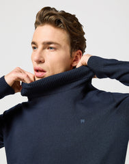 Wrangler Męska Bluza Turtleneck Dark Navy 112357296 W8D8008616