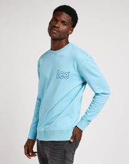 WRANGLER MĘSKA BLUZA WOBBLY LEE SWS PREPPY BLUE 112349357 L81M044970