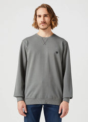 WRANGLER MĘSKA BLUZA WRANGLER SIGN OFF CREW GUN METAL 112350537
