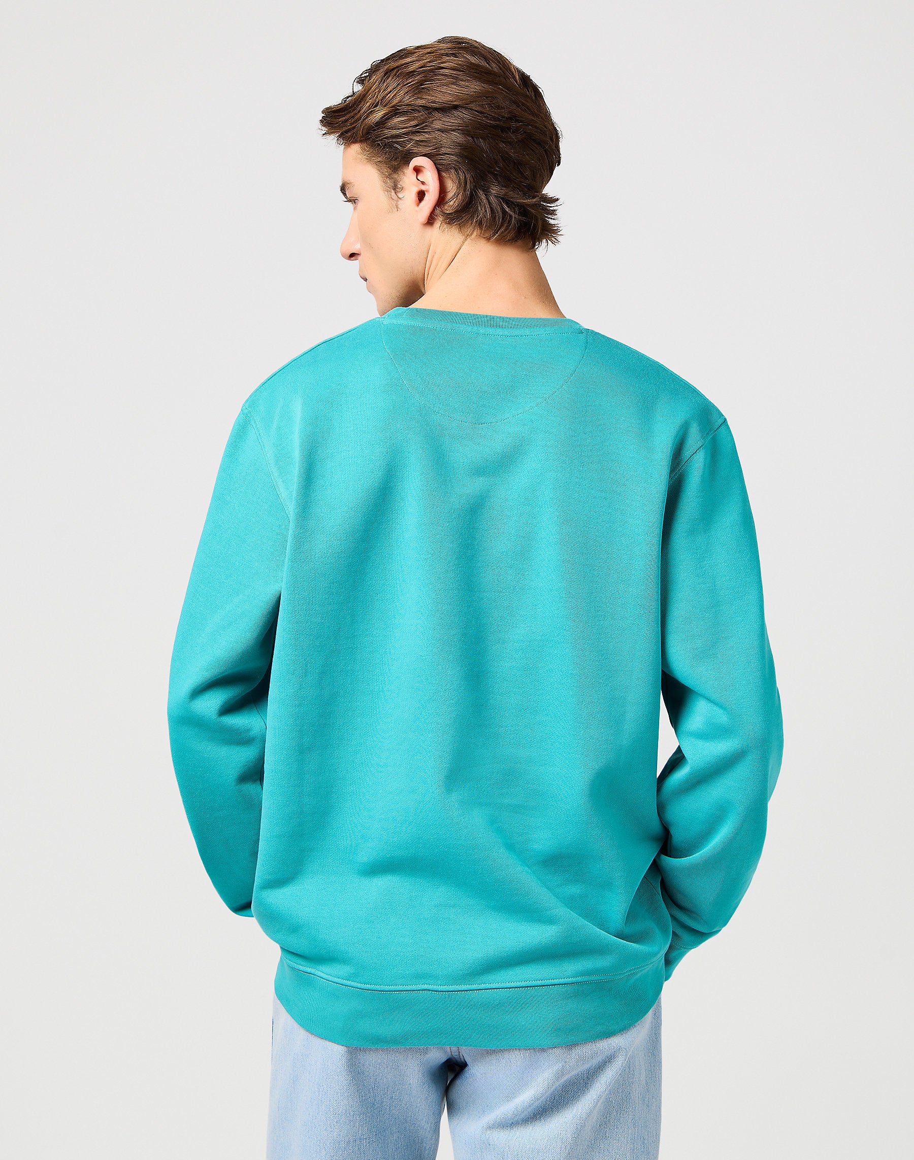 Wrangler Męska Bluza Small Logo Crew Latigo Bay 112364095