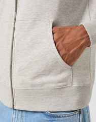 WRANGLER MĘSKA BLUZA ZIP THRU HOODIE MID GREY MELEE 112351250 W6X3018105