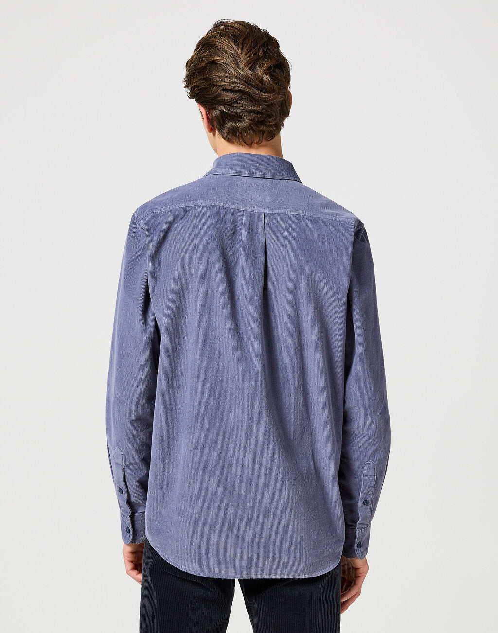WRANGLER MĘSKA KOSZULA 1 PKT CORDUROY SHIRT Grisaille 112357218 W5L0008823