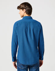 WRANGLER MĘSKA KOSZULA 1 PKT FLANNEL SHIRT WRANGLER BLUE 112357220 W564018059