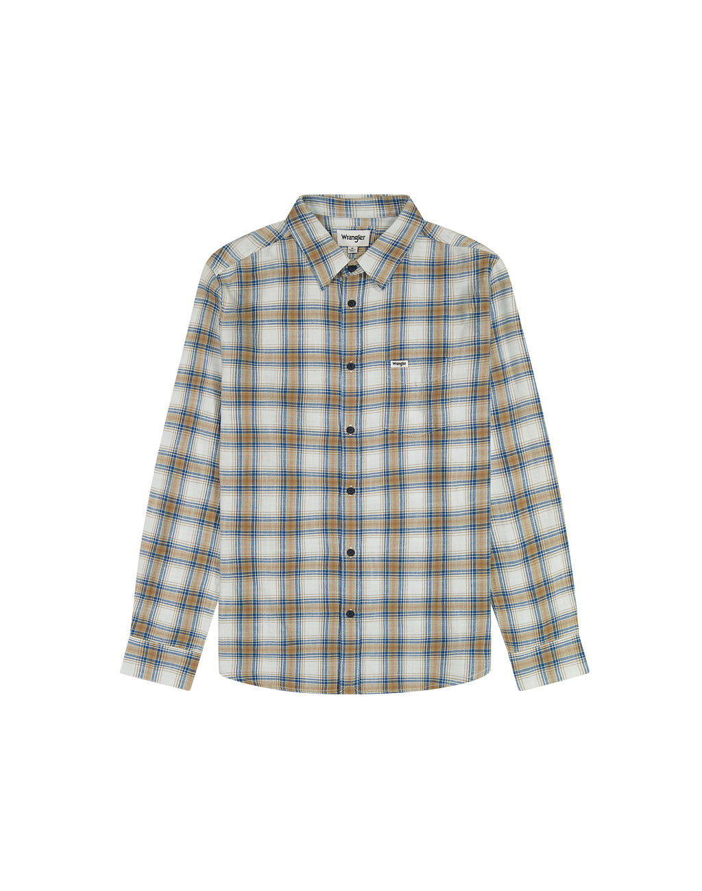 WRANGLER MĘSKA KOSZULA 1 PKT INDIGO SHIRT WHITE 112357227 W5K8018067