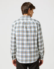 WRANGLER MĘSKA KOSZULA 1 PKT INDIGO SHIRT WHITE 112357227 W5K8018067