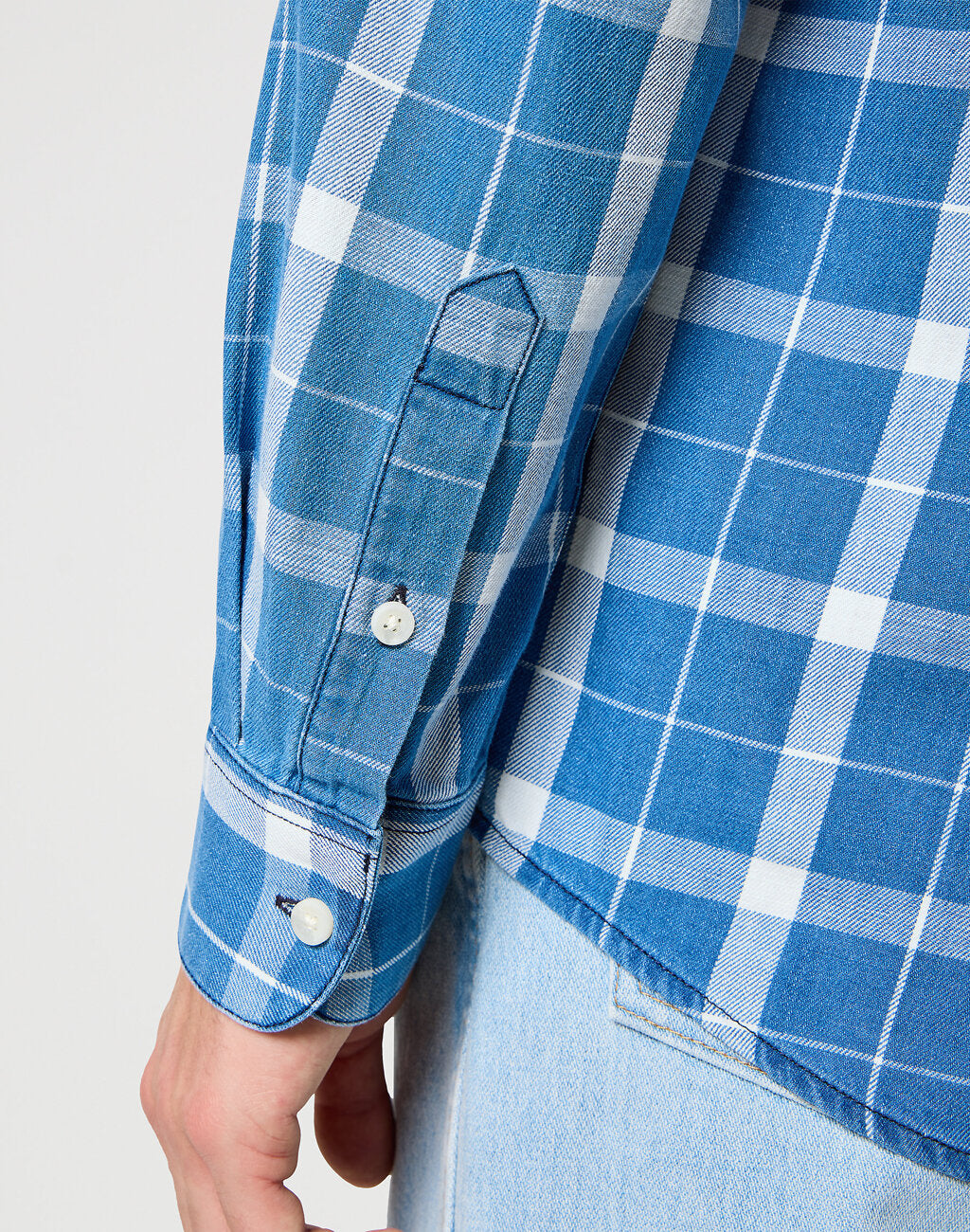 WRANGLER MĘSKA KOSZULA 1 PKT SHIRT BLUE INDIGO 112357249 W5X2013868