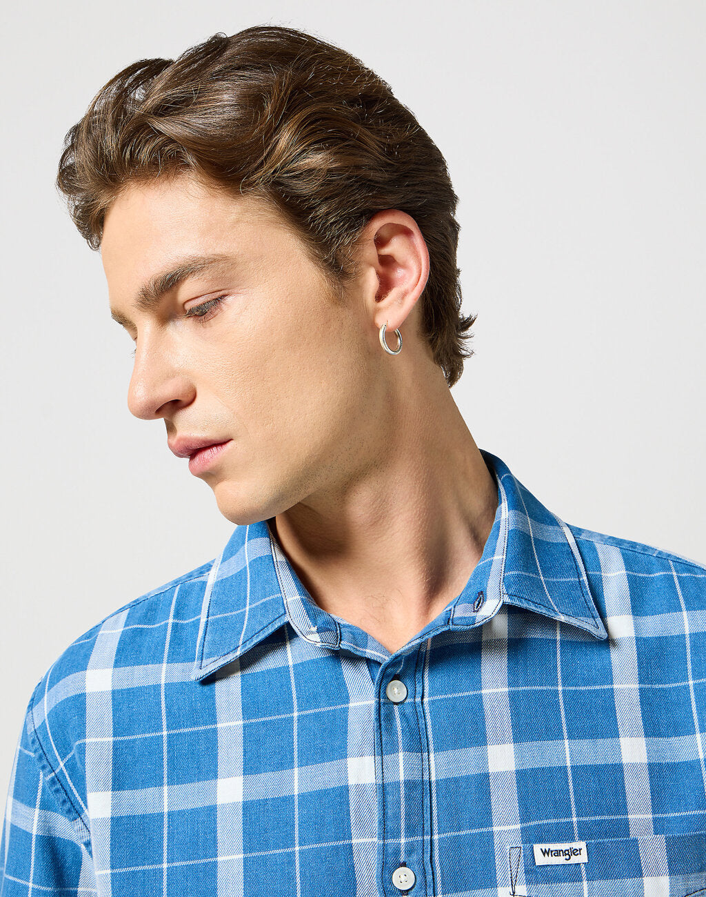 WRANGLER MĘSKA KOSZULA 1 PKT SHIRT BLUE INDIGO 112357249 W5X2013868