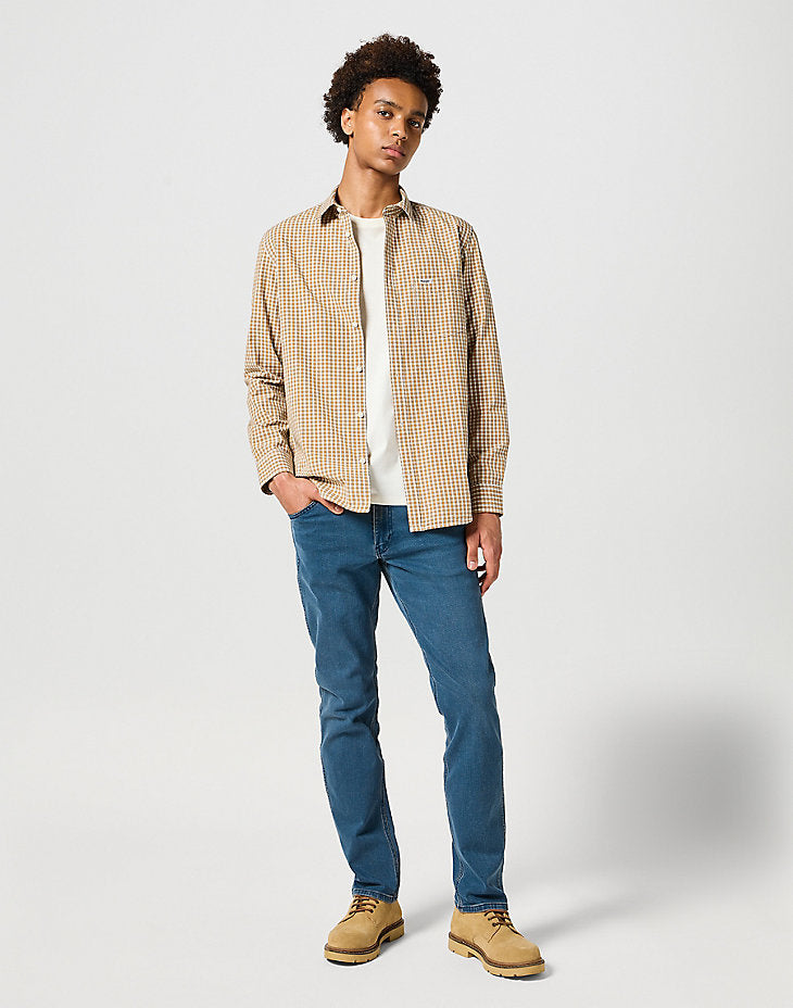 WRANGLER MĘSKA KOSZULA 1 PKT SHIRT DIJON 112358064 W5X2016819