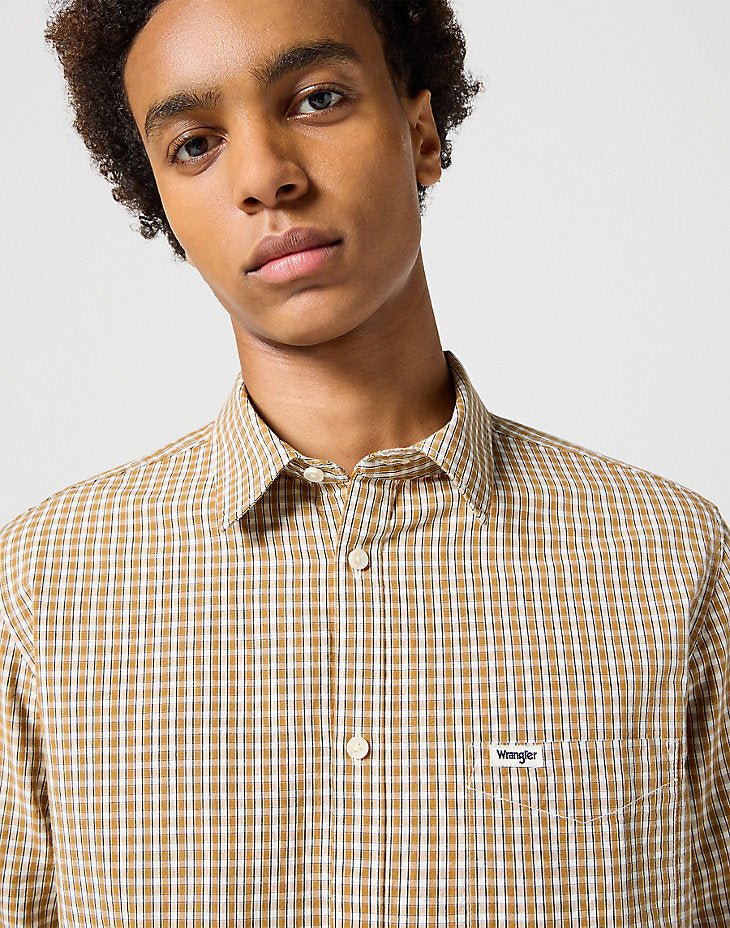 WRANGLER MĘSKA KOSZULA 1 PKT SHIRT DIJON 112358064 W5X2016819