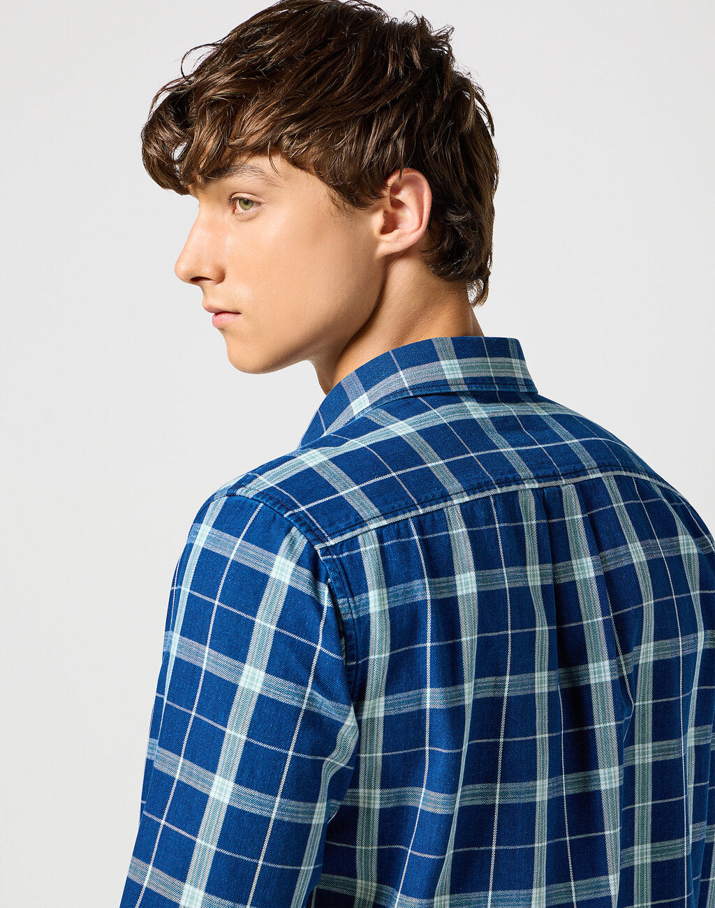 WRANGLER MĘSKA KOSZULA 1 PKT SHIRT GREEN INDIGO 112357231 W5X2017327