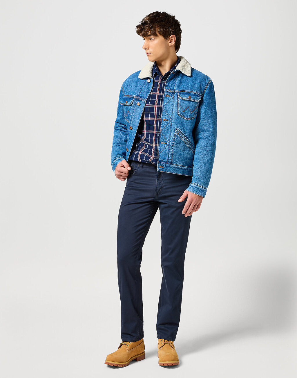 WRANGLER MĘSKA KOSZULA 1 PKT SHIRT RED INDIGO 112357221 W5X2017325